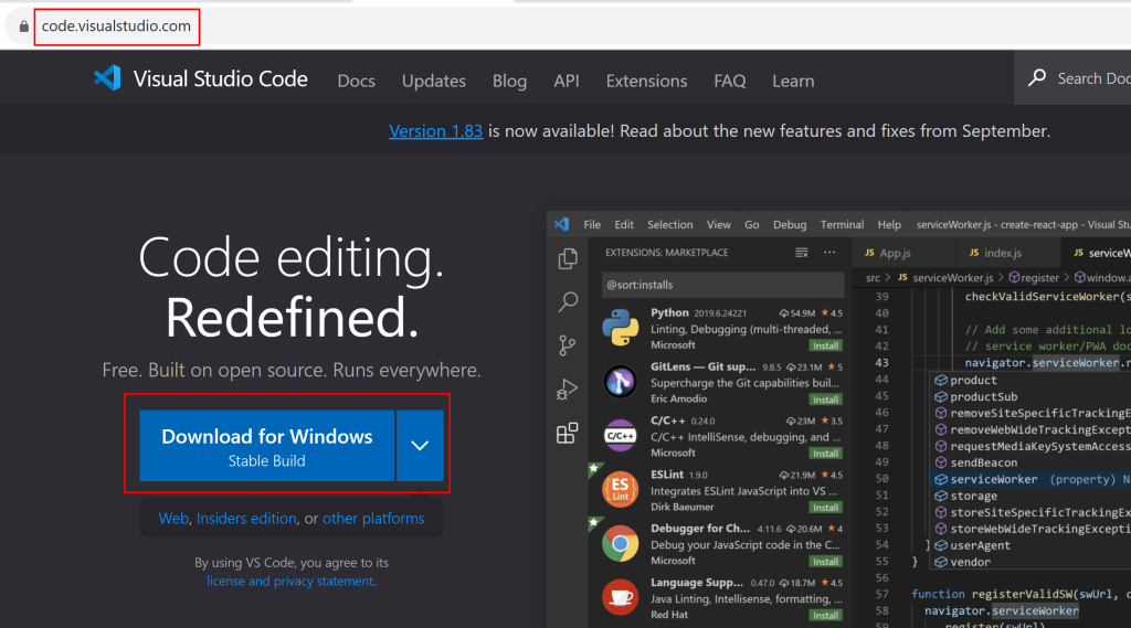 download visual studio code