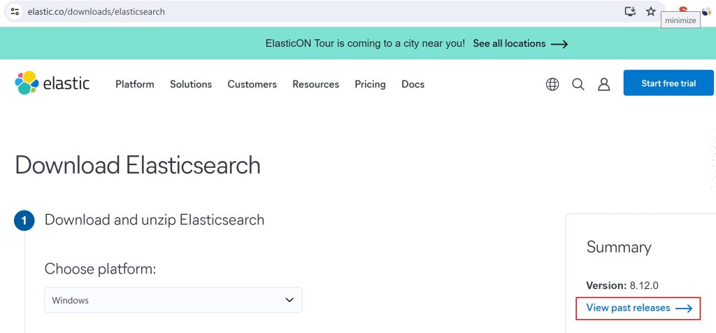 Download Elasticsearch Past Releases